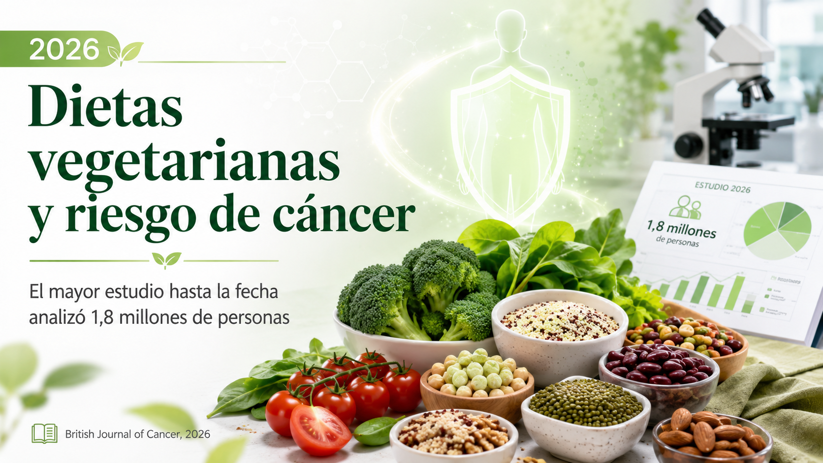 Plant based: menor riesgo de cancer