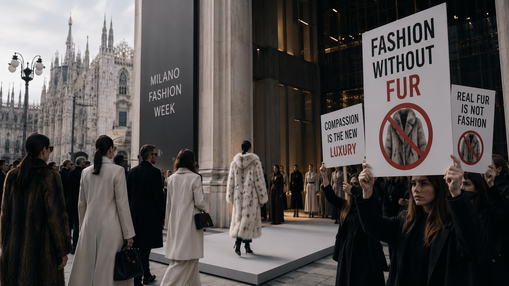 Más empresas cortan vínculos con Milan Fashion Week por el uso de pieles