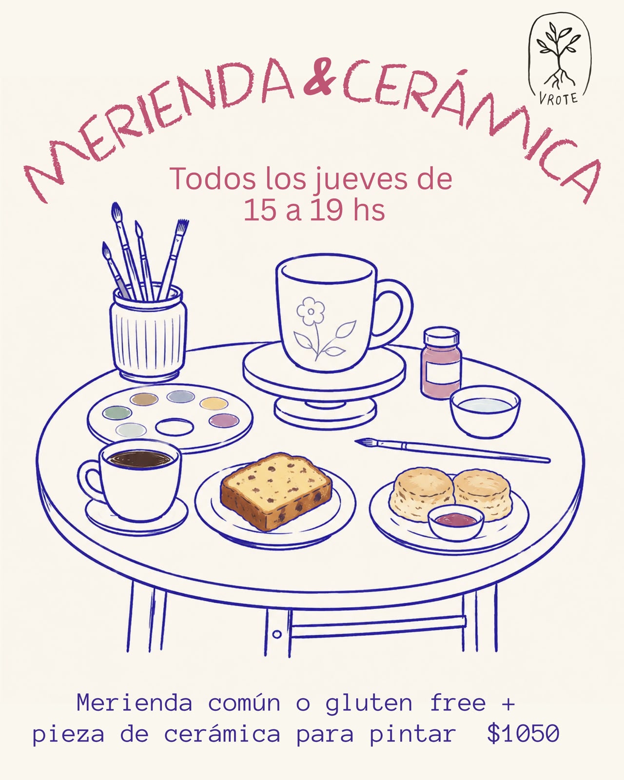 Merienda y cerámica